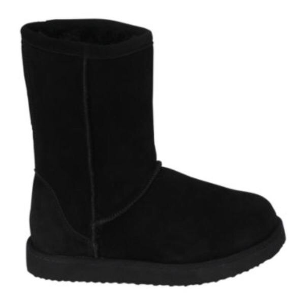 Black Suede Boots w/ Faux Fur Lining Size 7